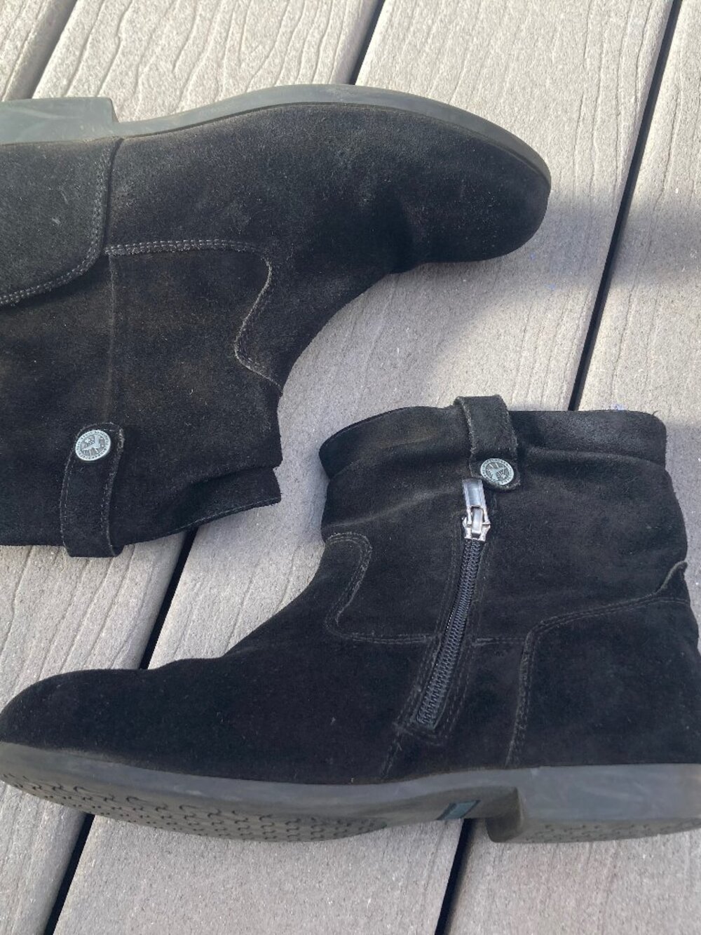 Birkenstock Sarnia Suede Leather Black Boot Size EU 37